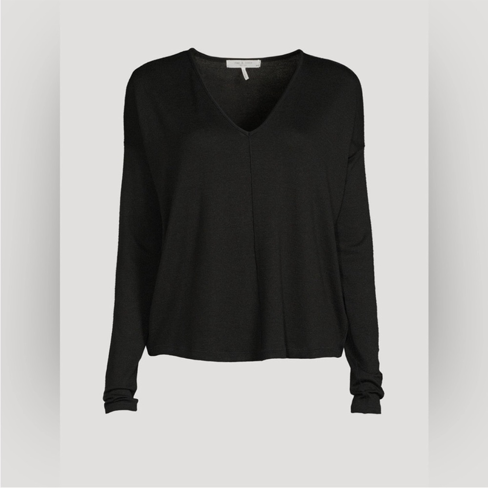 rag & bone V-Neck Long-Sleeve T-Shirt